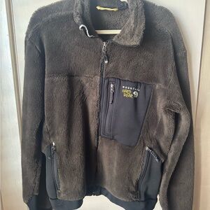 Mountain Hardwear Men's Dark Brown Fleece Jacket